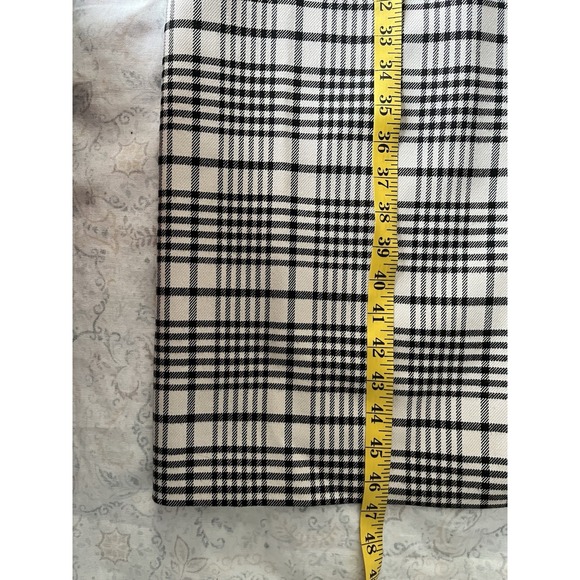 ANN TAYLOR Women's Houndstooth‎ Twill Trend Coat XL Black Beige Pocket Button Up - Picture 7 of 16